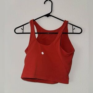 Lululemon crop top, burnt orange, size 0